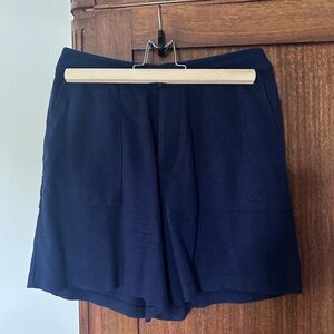 High Waist Blue Shorts
